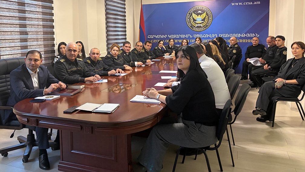 Հարկադիր կատարումն ապահովող ծառայության աշխատակիցները մասնակցել են հատուկ ուսուցման դասընթացների․ Գլխավոր հարկադիր կատարողը հետևել է ընթացքին